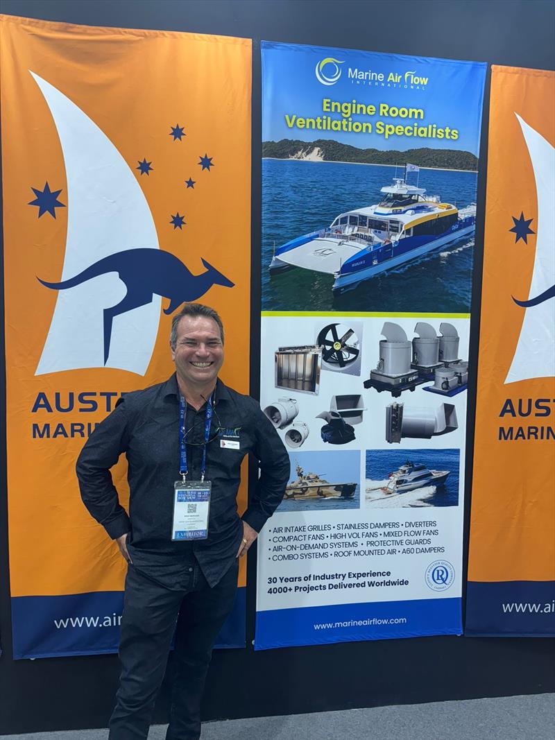 Marine Air Flow International on AIMEX stand - photo © AIMEX