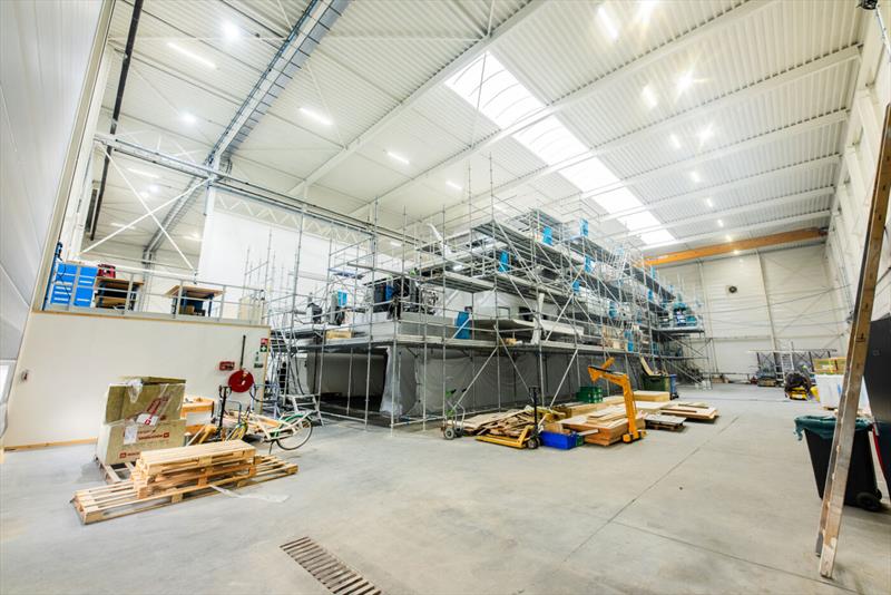 Van der Valk's new construction hall photo copyright Van der Valk Shipyard taken at  and featuring the Marine Industry class