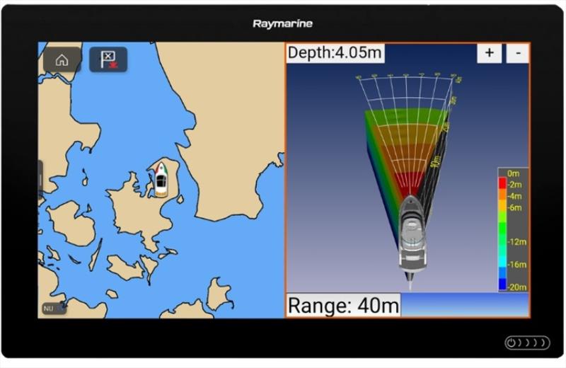 1FLS 3D 30 degrees - Raymarine Split Screen photo copyright Daniamant taken at  and featuring the Marine Industry class
