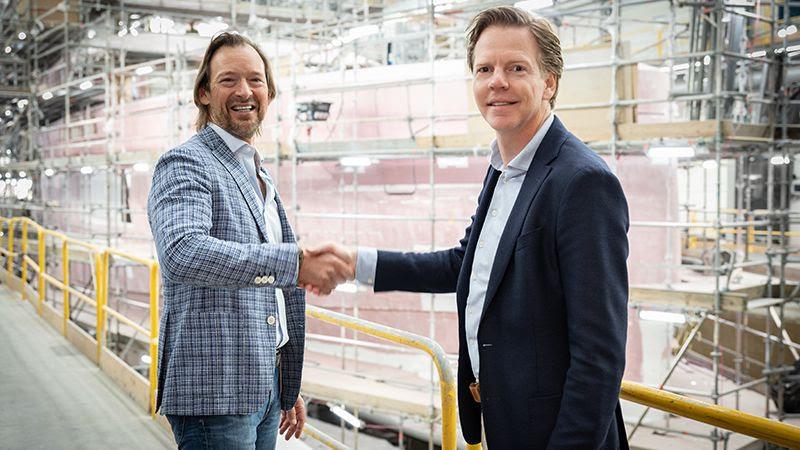 Laurens Last and Niels Vaessen photo copyright Heesen Yachts taken at  and featuring the Marine Industry class