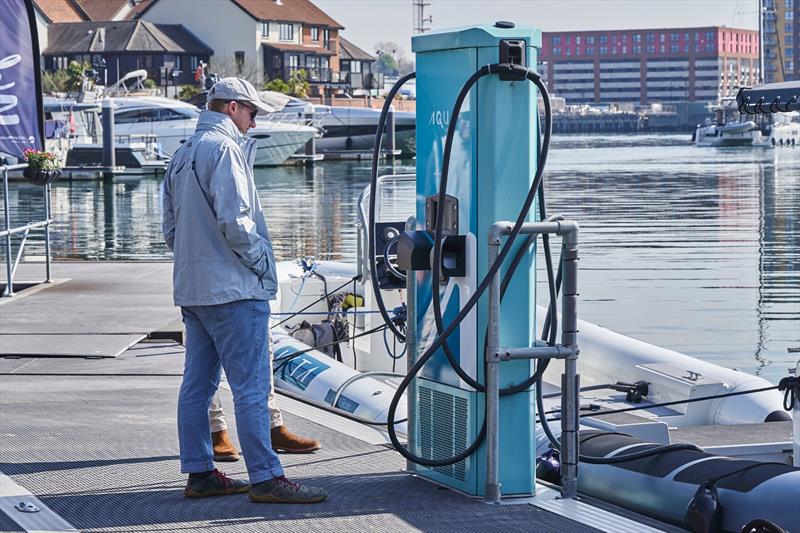 Aqua 75 and Vita SEAL - Ocean Village Marina photo copyright Aqua SuperPower taken at  and featuring the Marine Industry class