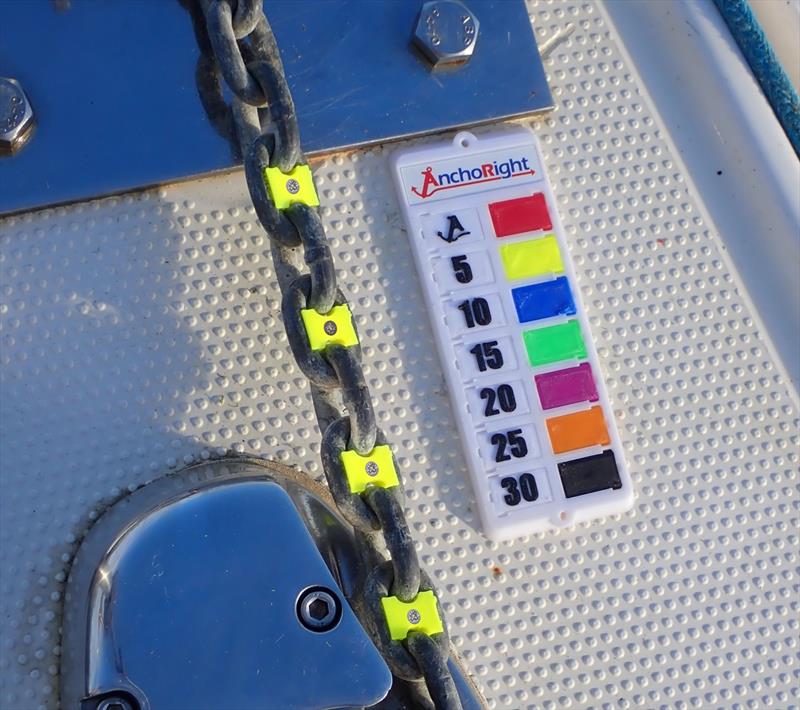 Anchoright chain marking system - photo © Anchoright