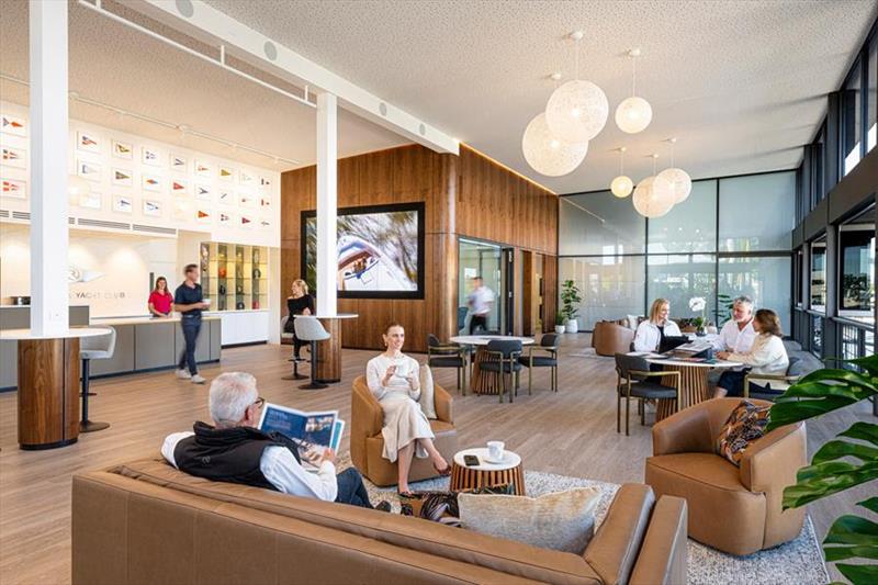 The Riviera Yacht Club is a dedicated centre where owners will experience a comprehensive, multi-day vessel orientation and handover, complemented by an elegant boutique setting and a grand meeting space for their enjoyment - photo © Riviera Australia