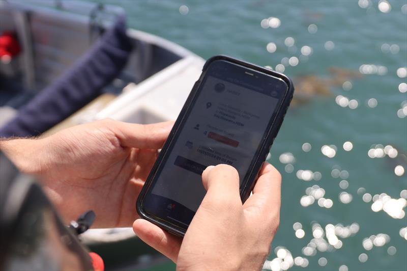 Marine Rescue NSW app log on - photo © Marine Rescue NSW