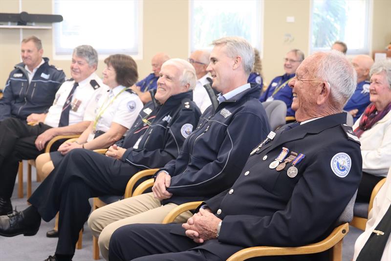 Marine Rescue Botany Port Hacking Ian Baker 50-year service presentation photo copyright Marine Rescue NSW taken at  and featuring the Marine Industry class