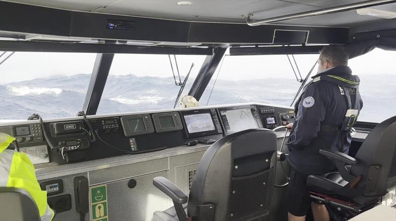 A Marine Rescue Lord Howe Island crew was confronted with three to five-metre seas and 30-knot winds lee of the island during a marathon rescue mission in early August photo copyright Marine Rescue NSW taken at  and featuring the Marine Industry class
