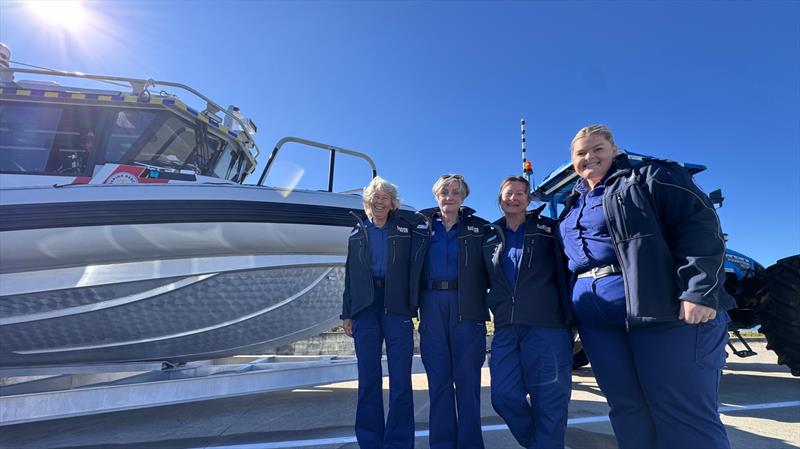 (L to R) Dolly Clarke, Cherrill Powell, Lisa Mobbs and Taylor Marshall, Susan Nielsen-Robson absent - photo © Marine Rescue NSW