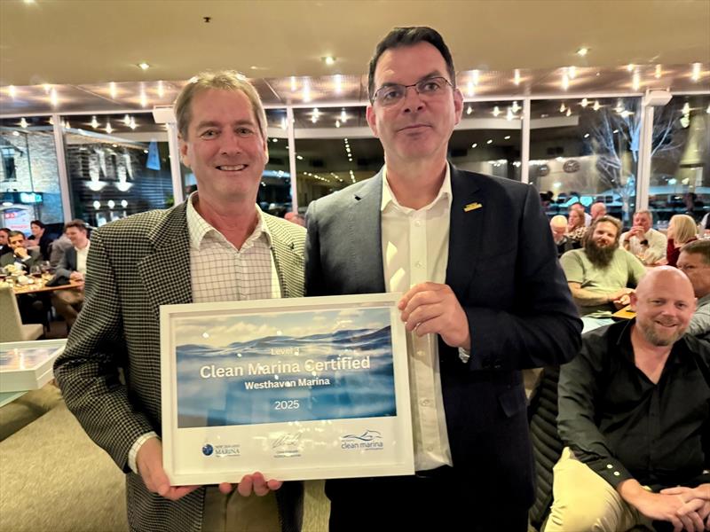 Chris Galbraith present Level 3 certificates at the NZ Marina and Boatyard Conference in Queenstown, September 2025 - photo © New Zealand Marina Operators Association