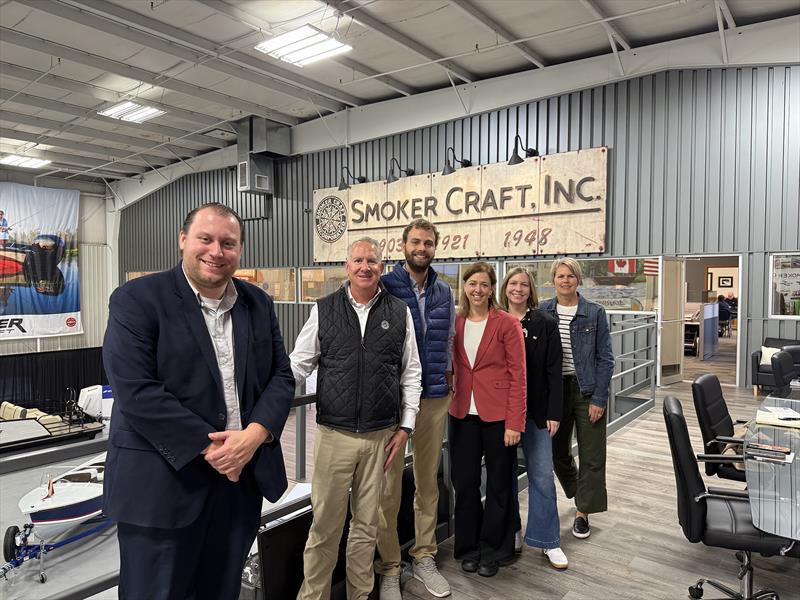 Smoker Craft, Inc. hosts constructive meetings with Indiana Governor Mike Braun and Canadian trade representatives photo copyright National Marine Manufacturers Association taken at  and featuring the Marine Industry class