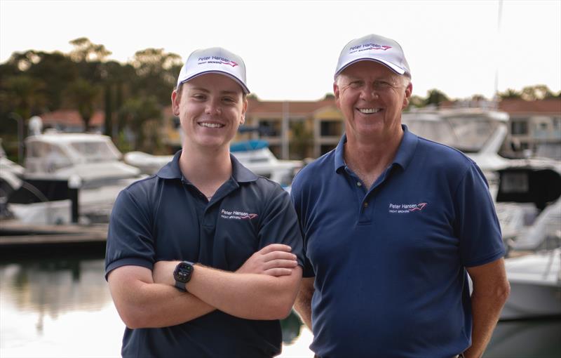 Don Home and Bailey Wilson photo copyright Peter Hansen Yacht Brokers Raby Bay taken at  and featuring the Marine Industry class