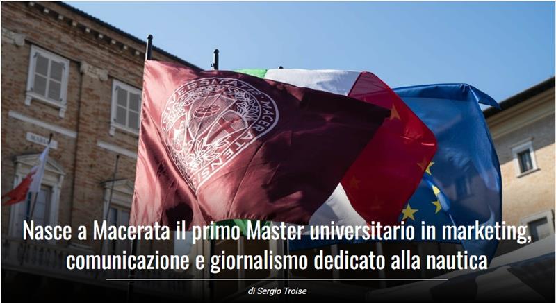 Master Journalism Macerata Italy photo copyright University of Macerata taken at  and featuring the Marine Industry class