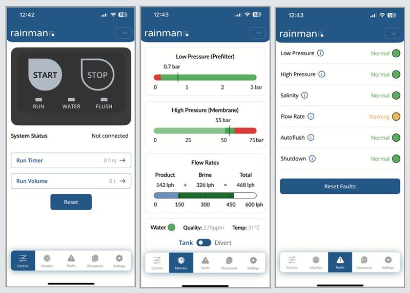 Rainman Phone App photo copyright Rainman Desalination taken at  and featuring the Marine Industry class