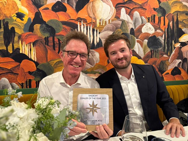 Lee Condell, Director PBS (L), Tanguy Tertrais, APAC Sales Director Jeanneau (R) photo copyright Performance Boating Sales taken at  and featuring the Marine Industry class