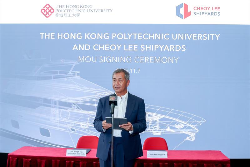 Mr. Martin Lo - Director of Cheoy Lee Shipyards photo copyright Cheoy Lee Shipyards taken at  and featuring the Marine Industry class