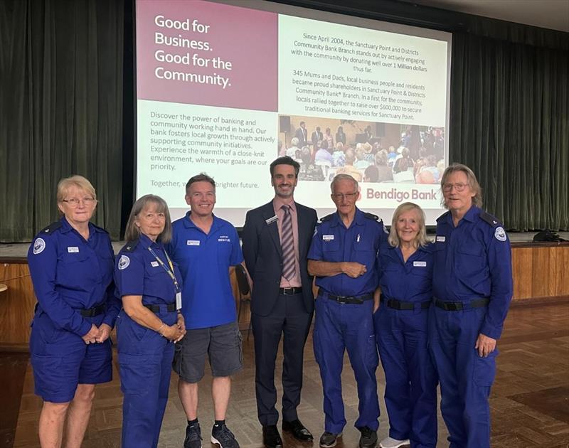 Marine Rescue Jervis Bay volunteers with James Marin photo copyright Marine Rescue NSW taken at  and featuring the Marine Industry class