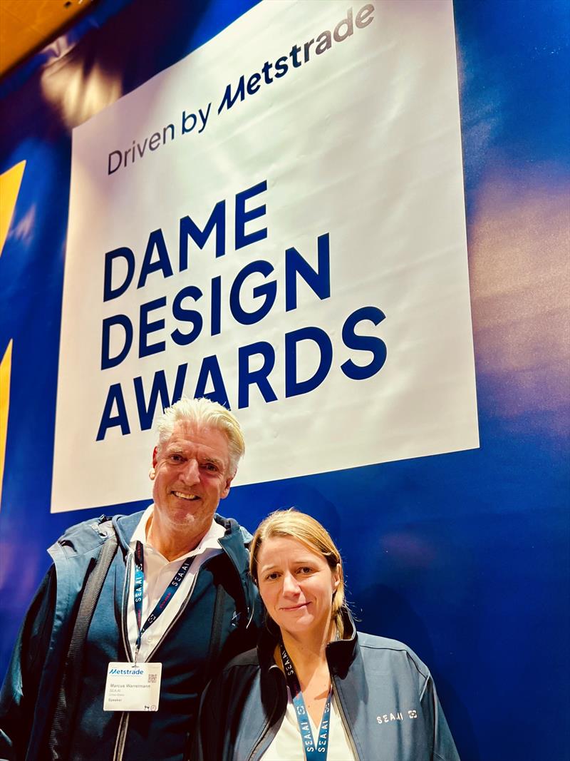 Marcus Warrelmann (CEO at SEA.AI) and Solenn Gouerou (Head of Marketing at SEA.AI) photo copyright SEA.AI taken at  and featuring the Marine Industry class