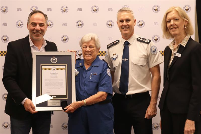 Minister Jihad Dib, Margaret Teal, Acting Commissioner Todd Andrews and Chair Nola Watson photo copyright Marine Rescue NSW taken at  and featuring the Marine Industry class