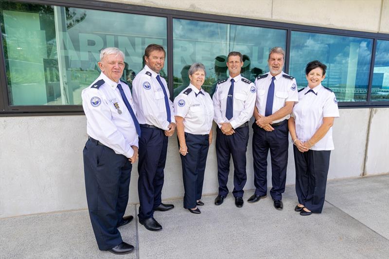 Marine Rescue Point Danger volunteers (L to R) Paul Rockall - Guy Youngblutt - Yvonne Wawrzyniak - Aaron Ashely - Keith Smith and Diane Power photo copyright Marine Rescue NSW taken at  and featuring the Marine Industry class