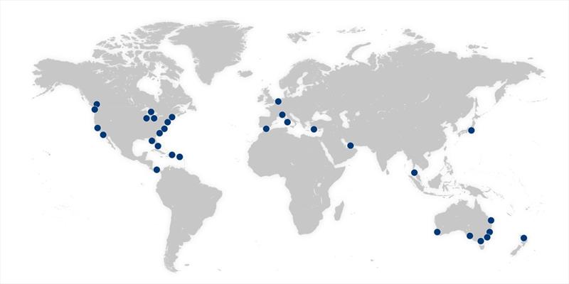 The global Riviera dealership network photo copyright Riviera Australia taken at  and featuring the Marine Industry class