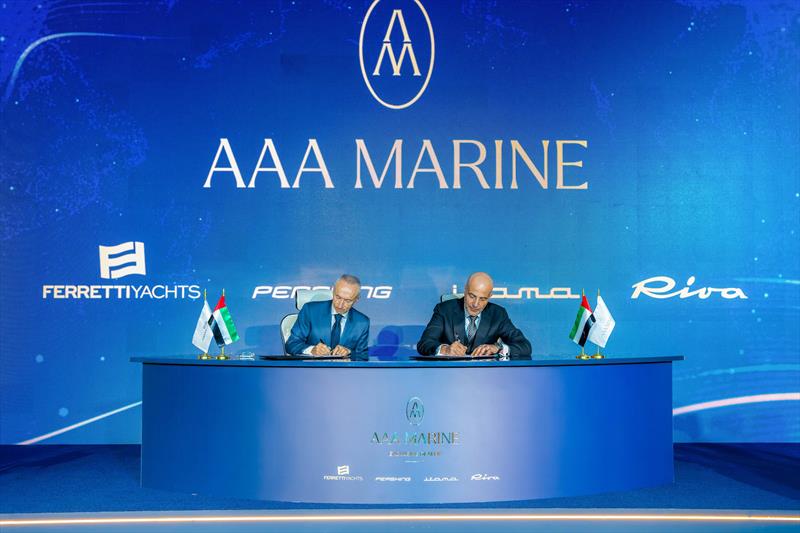 Ferretti Group announces exclusive agreement with AAA Marine covering the United Arab Emirates and Oman photo copyright Ferretti Group  taken at  and featuring the Marine Industry class