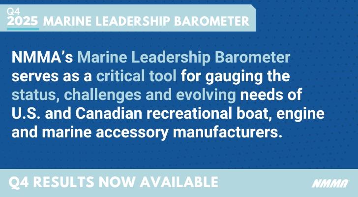 Marine Leadership Barometer: Q4 Survey photo copyright National Marine Manufacturers Association taken at  and featuring the Marine Industry class