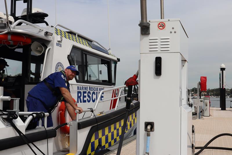 Refuelling Marine Rescue 30 photo copyright Marine Rescue NSW taken at  and featuring the Marine Industry class