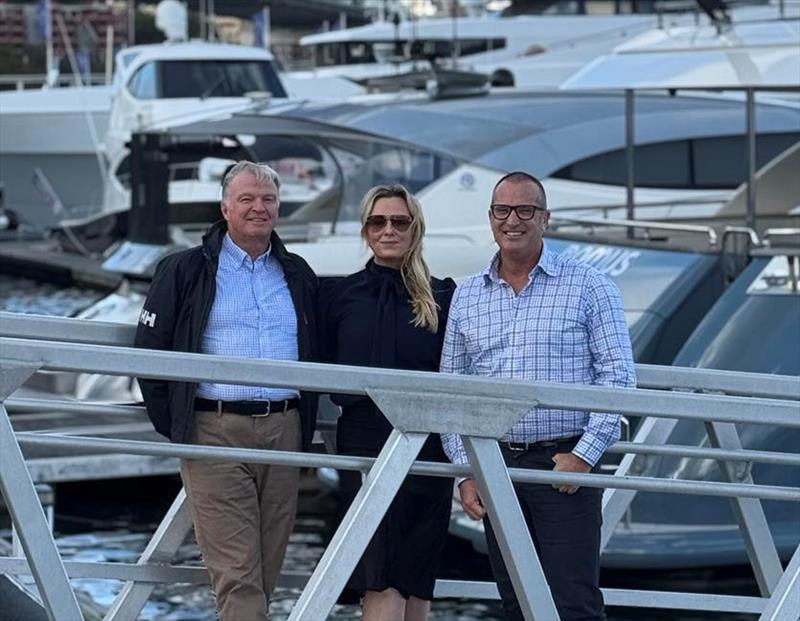 (l-r) Richard Hopkins BIA Treasurer; Tracy Souris BIA President; and Andrew Fielding BIA CEO today at Rozelle, Sydney - photo © BIA