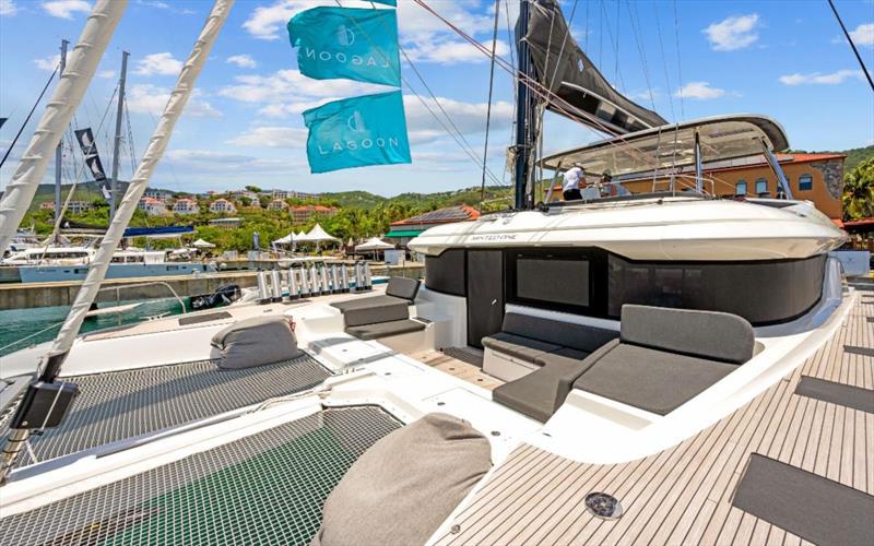 The Caribe Yacht Group displayed its Lagoon 60 and 42 - photo © MediaBoostVI