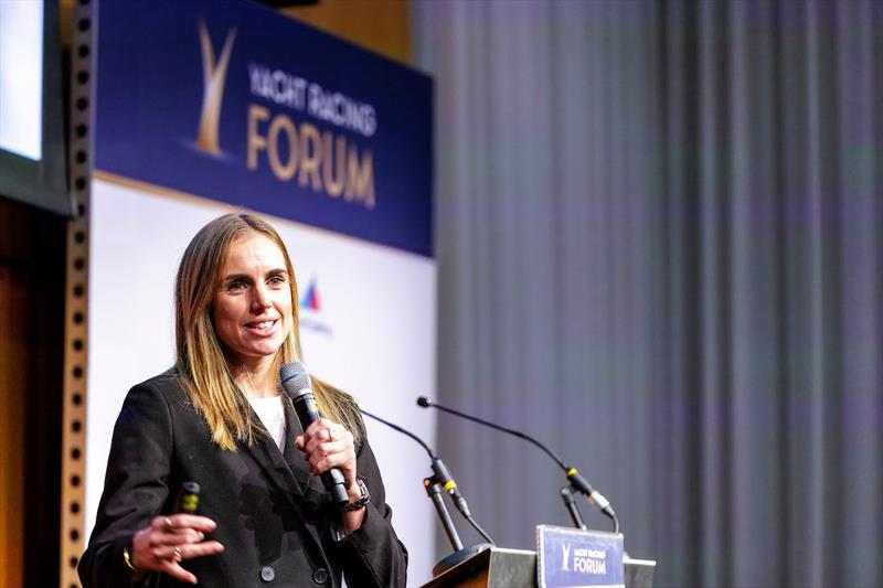 Marit Bouwmeester, the sports' most decorated Olympic female sailor of all times, an inspiring opening keynote speaker for the Yacht Racing Forum 2024 - photo © Thomas Vaer