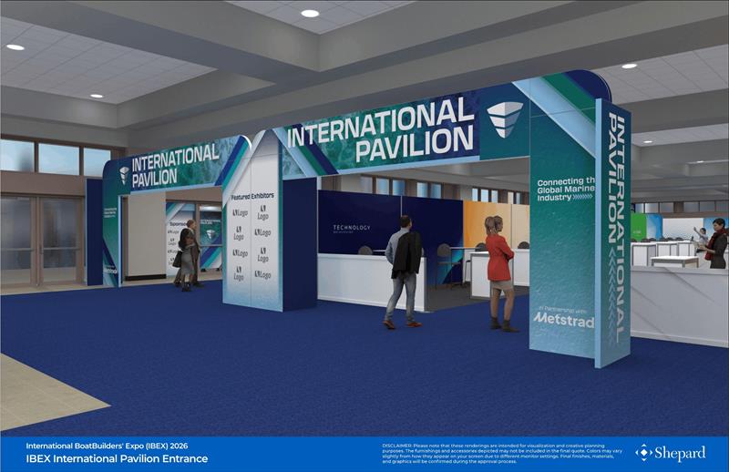 IBEX International Pavilion Entrance - Rendering - photo © IBEX