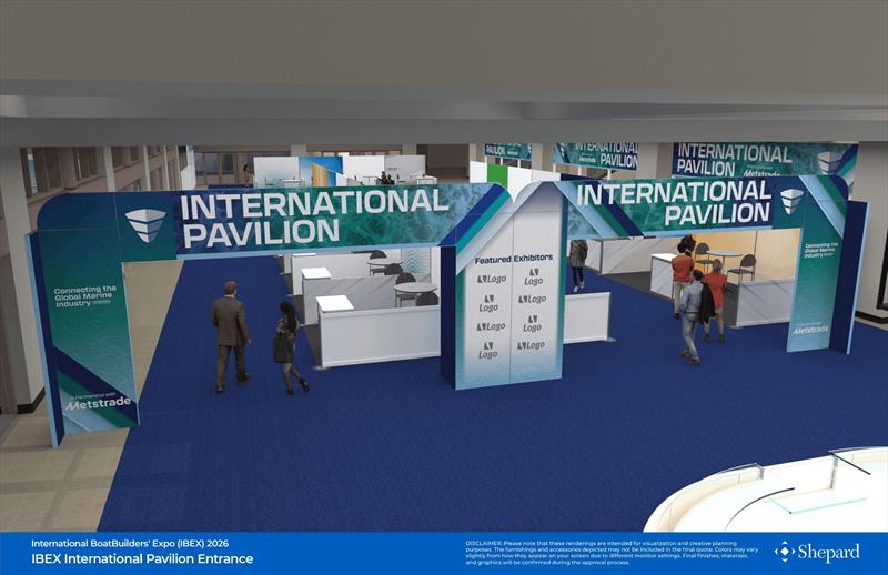 IBEX International Pavilion Entrance - Rendering - photo © IBEX