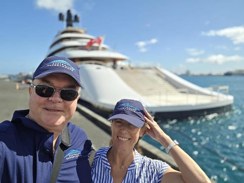 Richard Morris and Anthea Woodhill, Australian Superyachts - 2026 Australia Tahiti Rendezvous photo copyright AIMEX taken at  and featuring the Marine Industry class