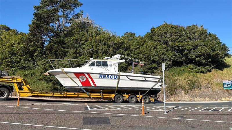ED 30 was transported to Eden by truck photo copyright Marine Rescue NSW taken at  and featuring the Marine Industry class