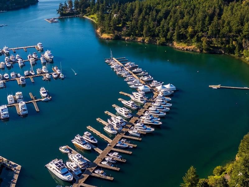 Roche Harbor photo copyright Maritimo taken at  and featuring the Marine Industry class