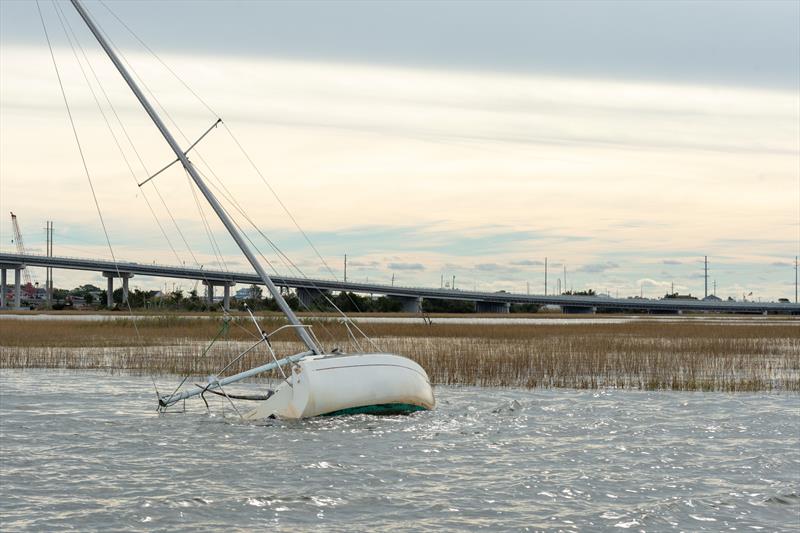 Abandoned derelict vessel in Beaufort, North Carolina - photo © Stacey Nedrow Wigmore