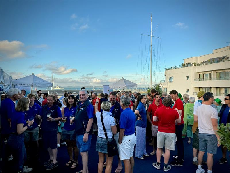 RORC Griffin Pathway sailors during the RORC Crew Party at RORC Cowes photo copyright Predictwind taken at  and featuring the Marine Industry class