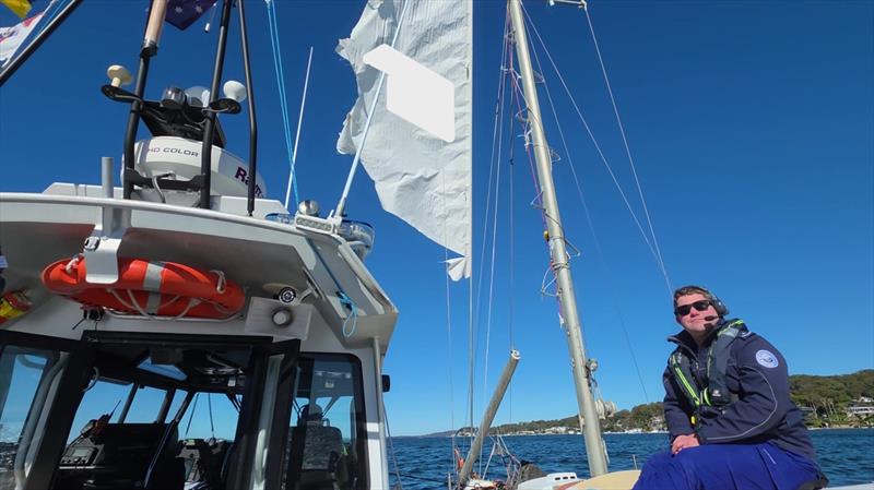 Lake Macquarie 30 assists a disabled vessel on July 13-1 - photo © Marine Rescue NSW