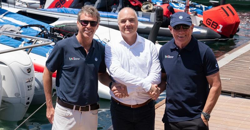 (L-R) Marzio Perrelli, Wouter-Jan van der Wurff and Grant Dalton - photo © Yanmar Marine