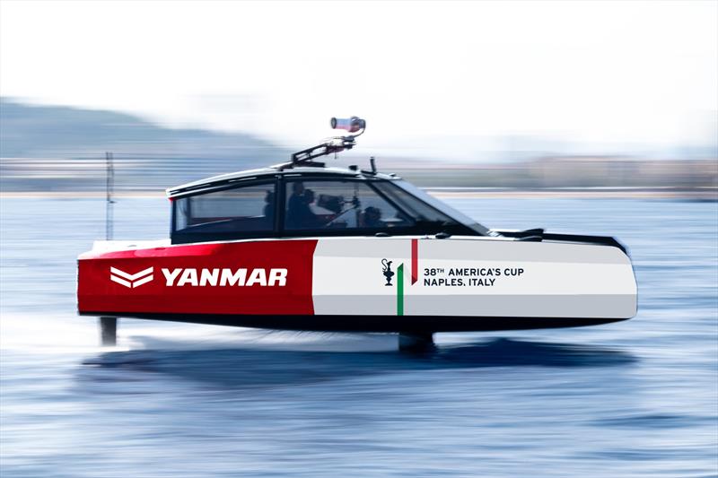 Yanmar Chase-Boat photo copyright Ricardo Pinto / America's Cup taken at  and featuring the Marine Industry class