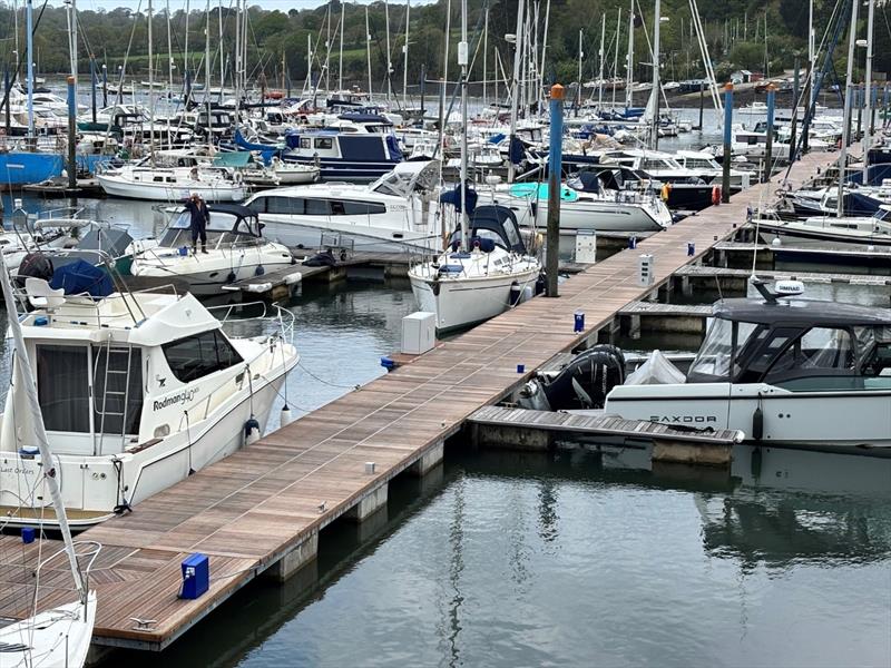 Falmouth Marina completes the first phase of its pontoon upgrade programme photo copyright Premier Marinas taken at  and featuring the Marine Industry class