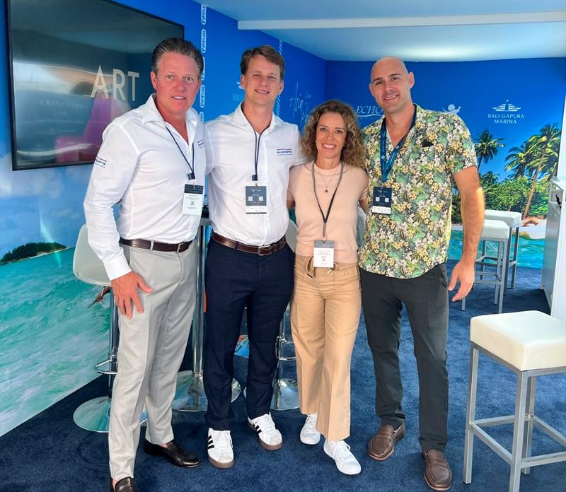 Rivergate attendees Stephen Bay and Alexander Binks together with Tahiti attendees Christelle Holler and Victor Serre - photo © AIMEX
