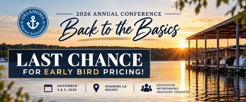 2026 Oklahoma Marina Association Annual Conference - The countdown is on photo copyright Oklahoma Marina Association taken at  and featuring the Marine Industry class