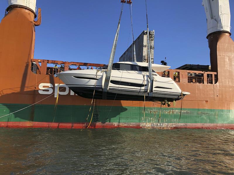 M and X Series Maritimo Motor Yachts on their way to owners in new Zealand and the USA photo copyright Maritimo taken at  and featuring the  class