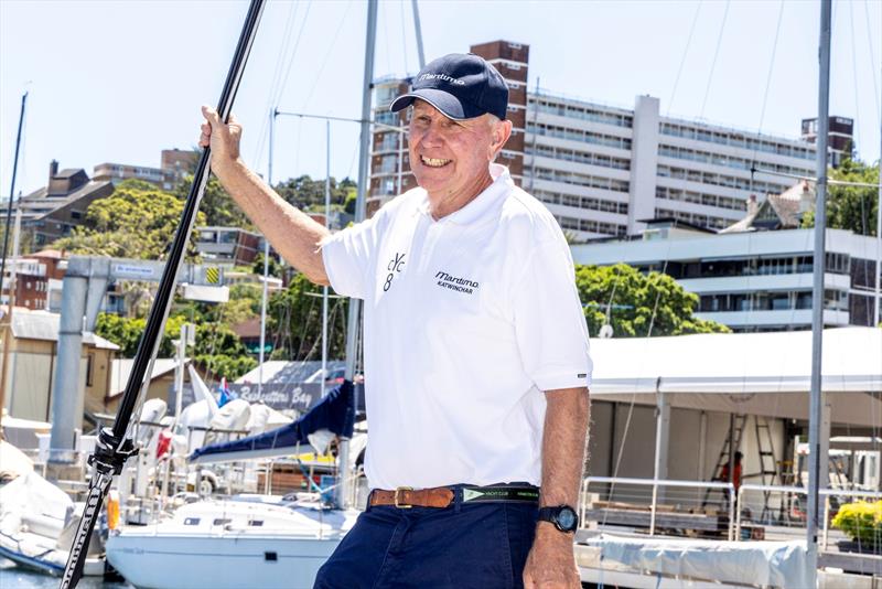 Michael Spies on board Maritimo Katwinchar - photo © Andrea Francolini / CYCA