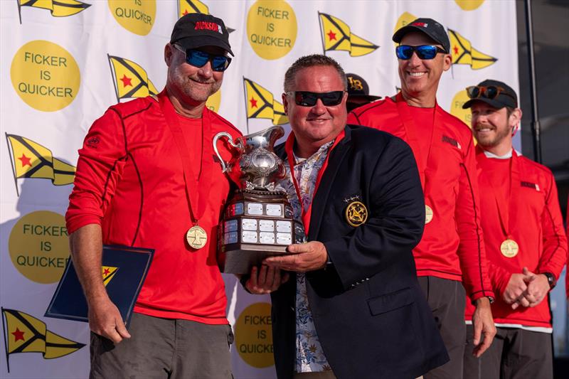 Scotty Dickson wins 14th Career Ficker Cup photo copyright Ian Roman taken at Long Beach Yacht Club and featuring the Match Racing class