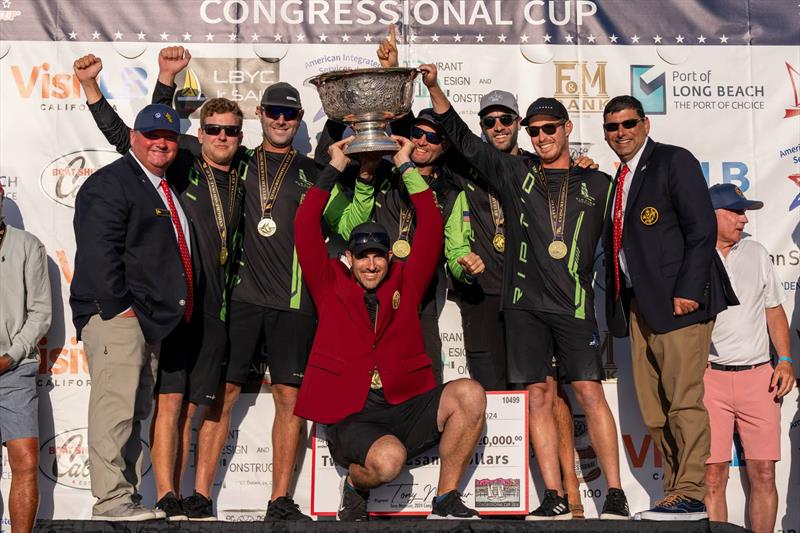 Chris Poole and his Riptide Racing team win the 59th Congressional Cup photo copyright Ian Roman / WMRT taken at Long Beach Yacht Club and featuring the Match Racing class