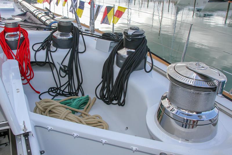  Starboard winch pit - Lion New Zealand - relaunch - March 11, 2019 photo copyright Richard Gladwell taken at Royal New Zealand Yacht Squadron and featuring the Maxi class
