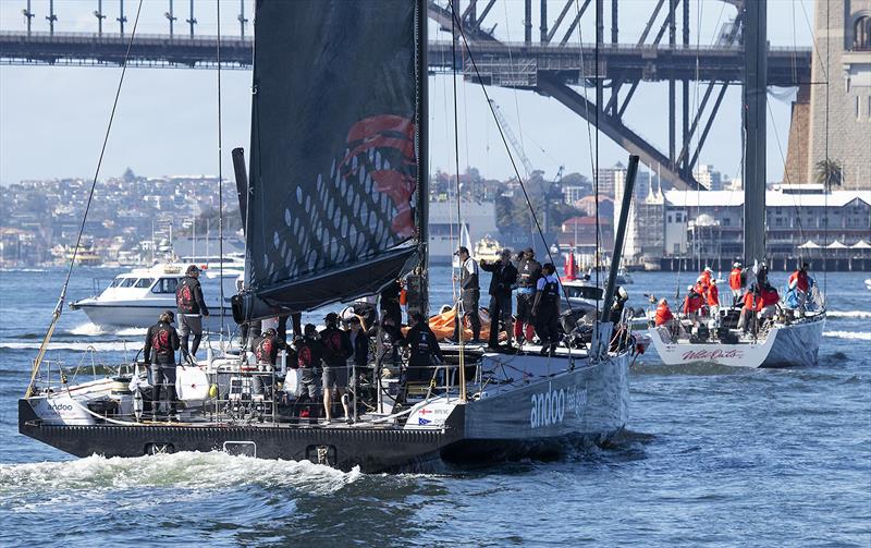 No matter how many times you see the relative size you are still amazed, and it went into an oven! Well done Hodgdon Yachts - photo © John Curnow