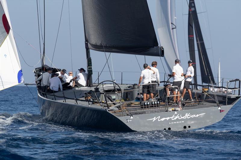 Peter Dubens' Maxi 72 North Star is a strong contender in Maxi A2 photo copyright Gilles Martin-Raget taken at Yacht Club Costa Smeralda and featuring the Maxi class