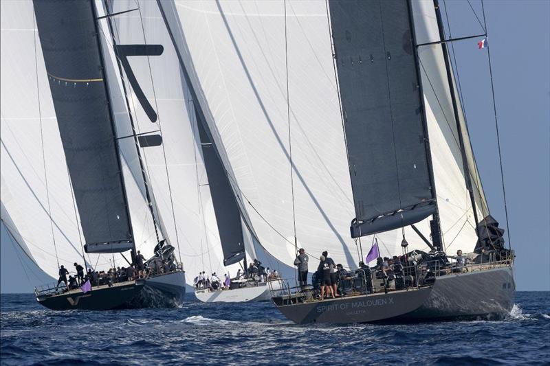 The ex-Wallycentos V (ex-Tango), Galateia and Spirit of Malouen (ex Hamilton/Open Season) - 2023 Les Voiles de Saint-Tropez - photo © Gilles Martin-Raget